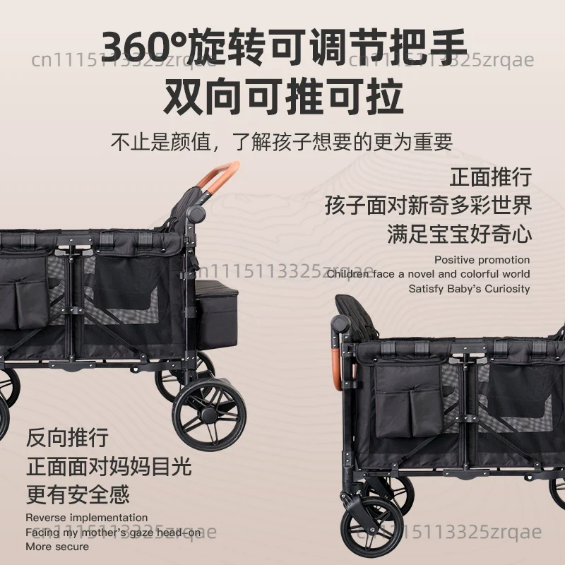 Double Seat Stroller Wagon - F - Outdoor Camping Wagon recension och pris