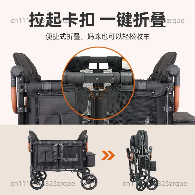 Double Seat Stroller Wagon - F - Outdoor Camping Wagon recension och pris