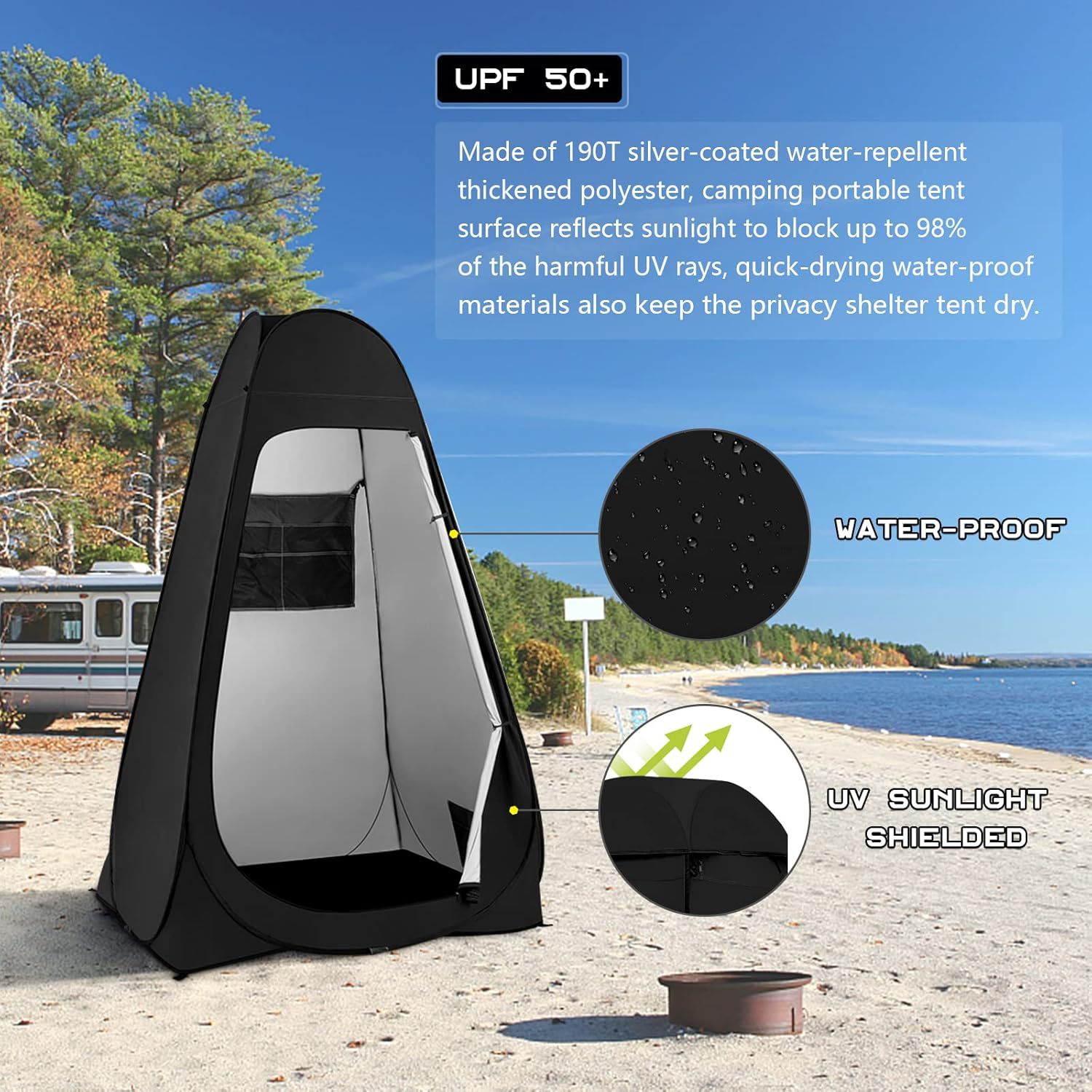 Pop Privacy Portable Outdoor T - Outdoor Camping Toilet Tent recension och pris