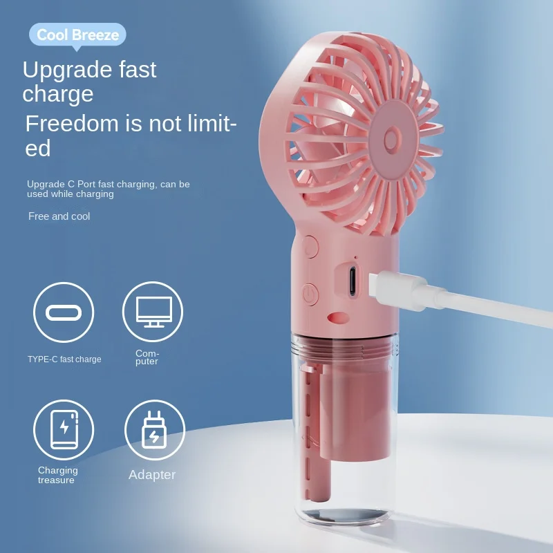 Mini Handheld Fan USB Recharge - Outdoor Camping Fan recension och pris