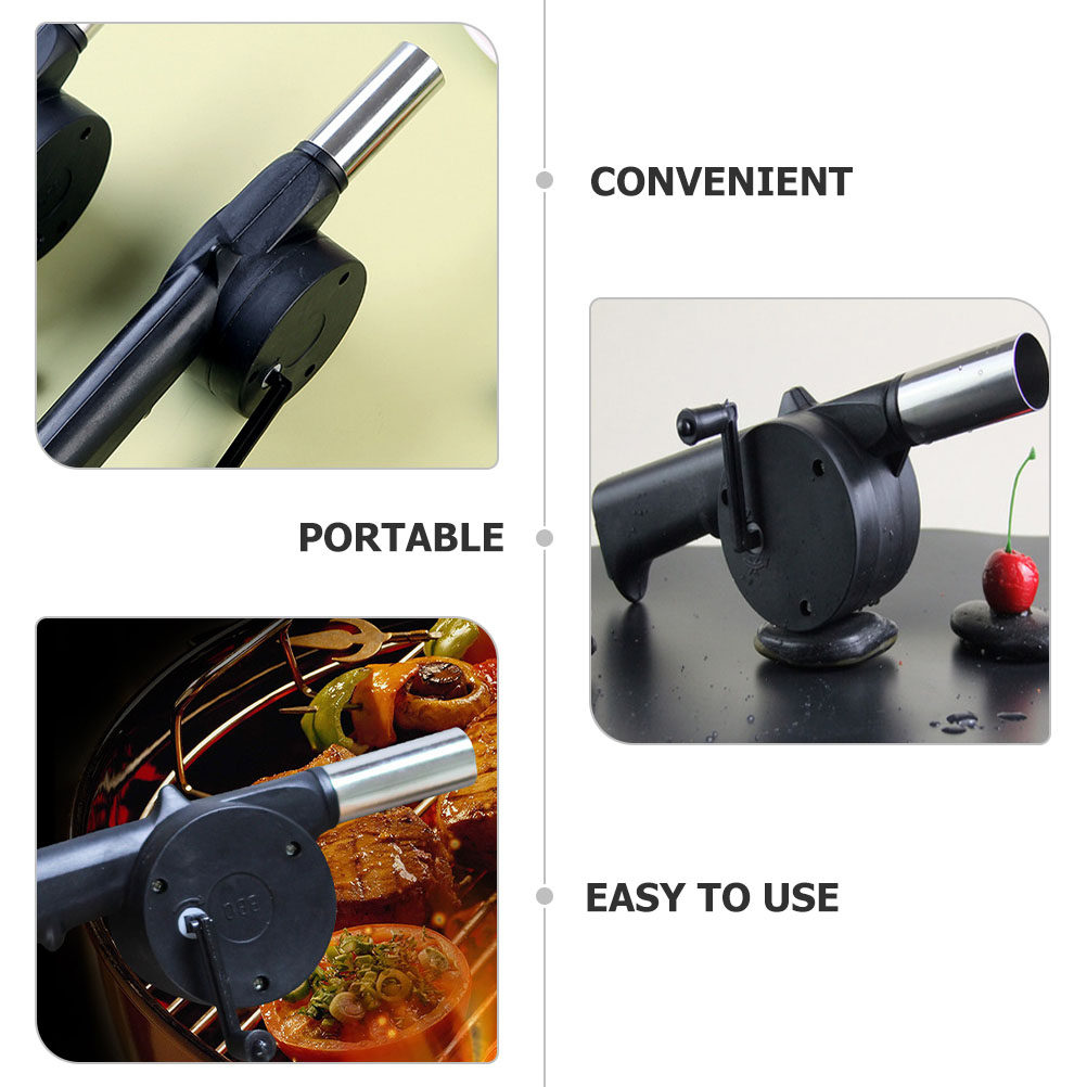 4Pcs Hand Crank Blower Manual  - Outdoor Camping Fire recension och pris
