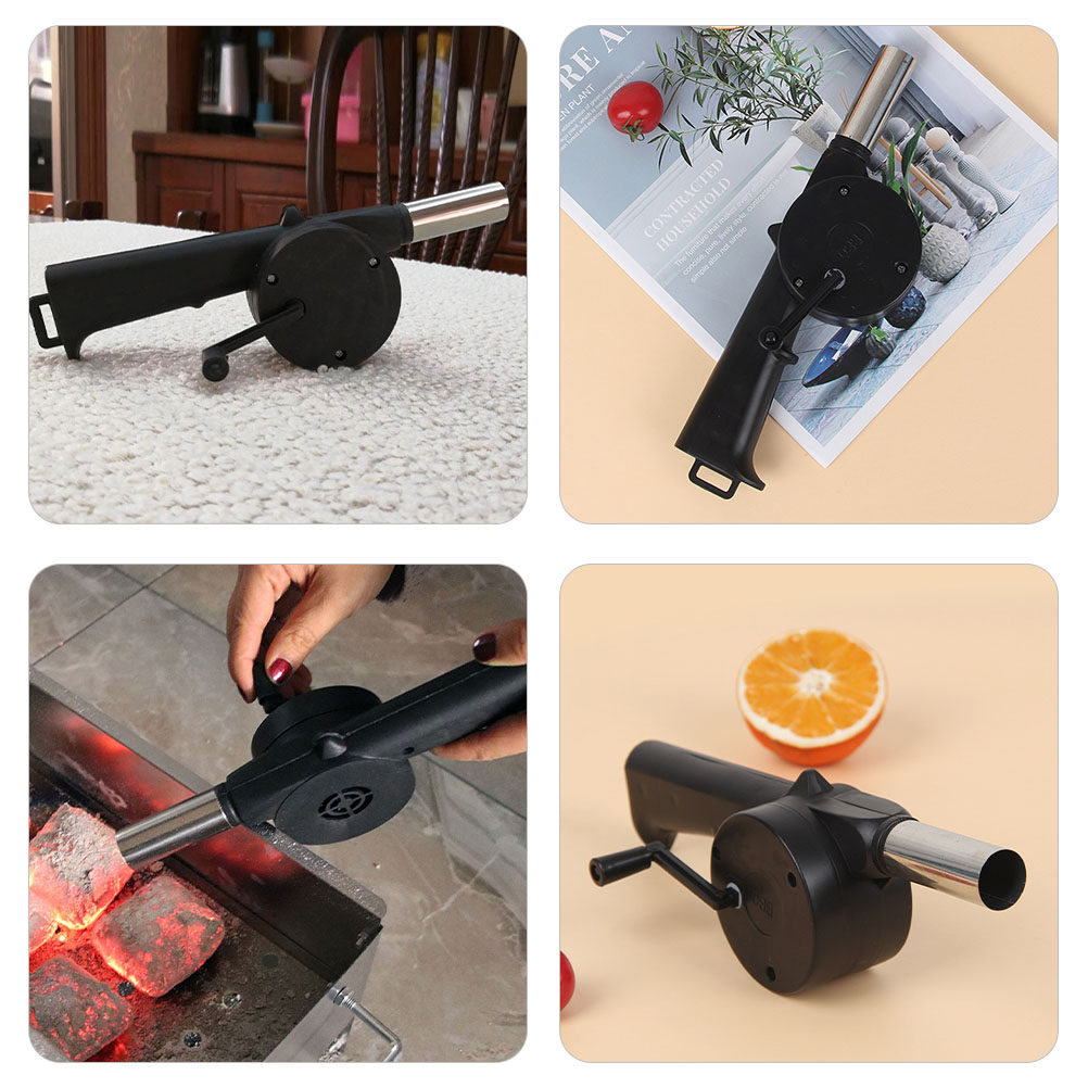 4Pcs Hand Crank Blower Manual  - Outdoor Camping Fire recension och pris